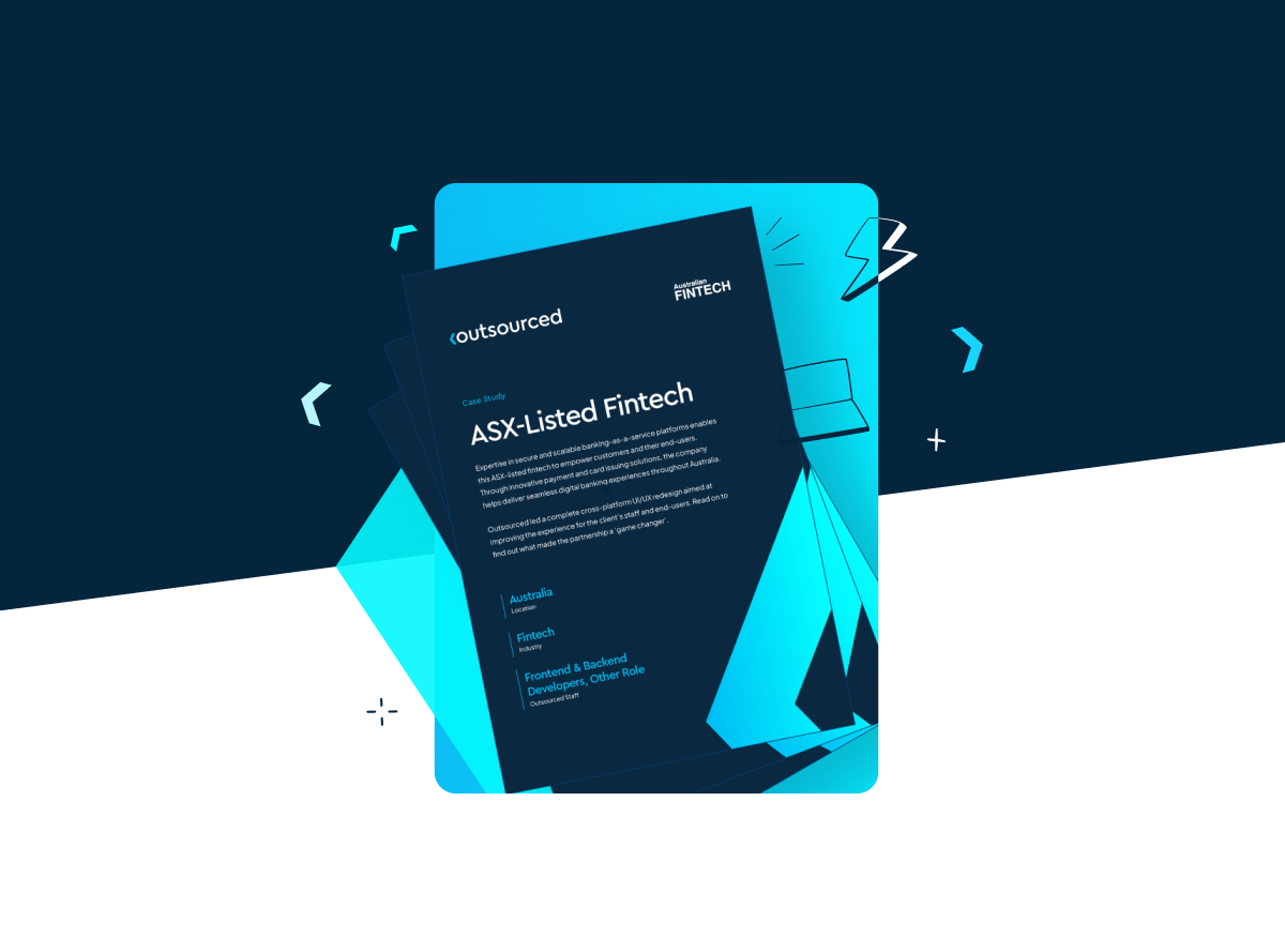 Outsourced development team case study cover page