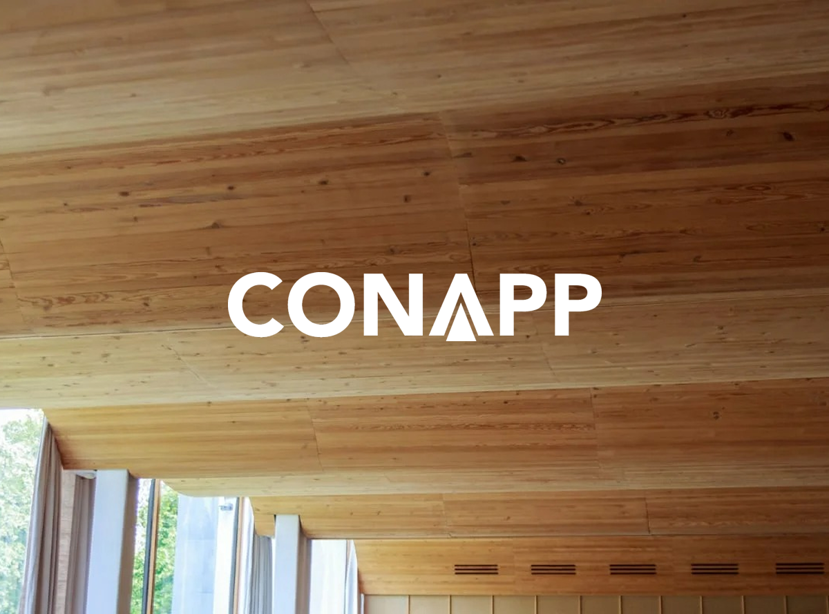 Construction company Con App Inc.'s brand logo